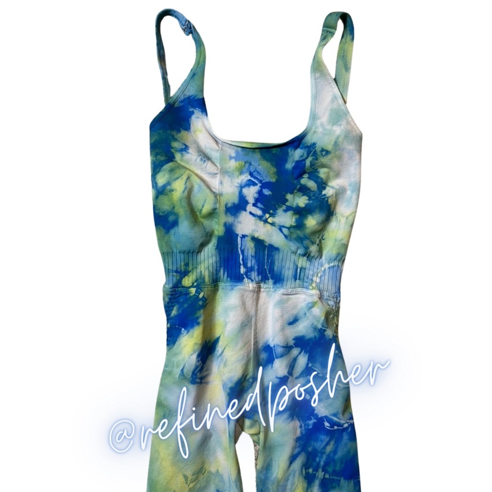 Free People Movement Good Karma Onesie size XS/S NEW Iced Grey Tie Dye - Picture 5 of 6